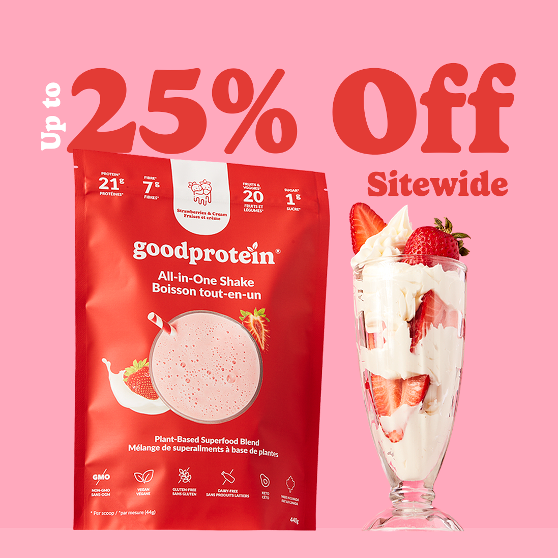 Bold Discount Parfait ad template