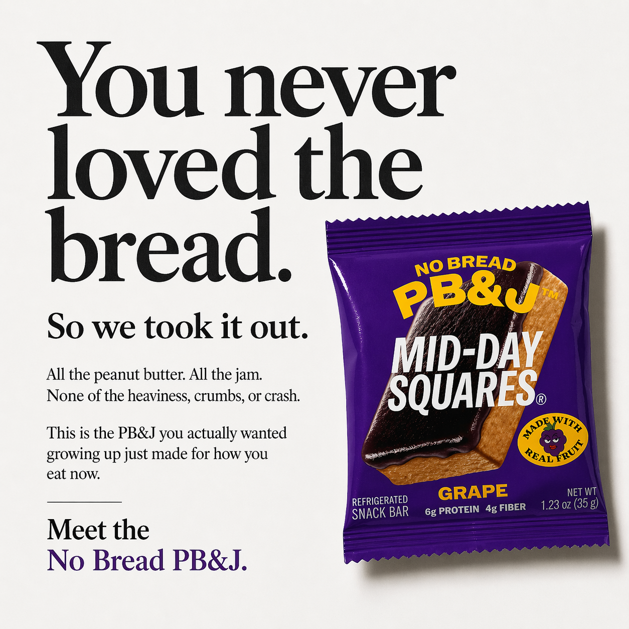 Editorial Type+Product ad template