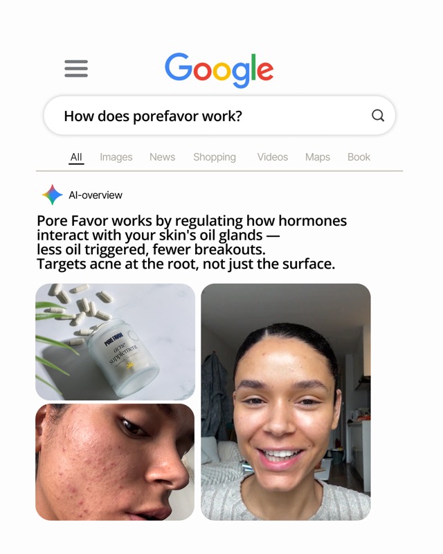 Google Search Screenshot ad template